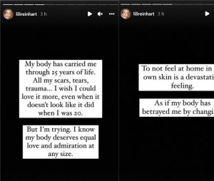 Lili Reinhart se confie sur ses pensées obssessionnelles sur son corps en stories sur Instagram