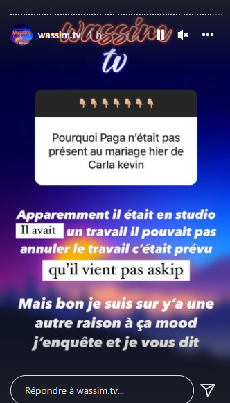 Carla Moreau et Kevin Guedj se sont mariés : Paga et Nacca absents du mariage, sont-ils fâchés avec le couple ? Les raisons de leurs absences dévoilées.