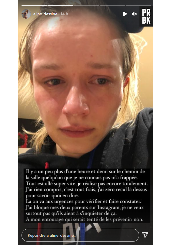 Aline Dessine harcelée et "frappée" en pleine rue, l'influenceuse sous le choc