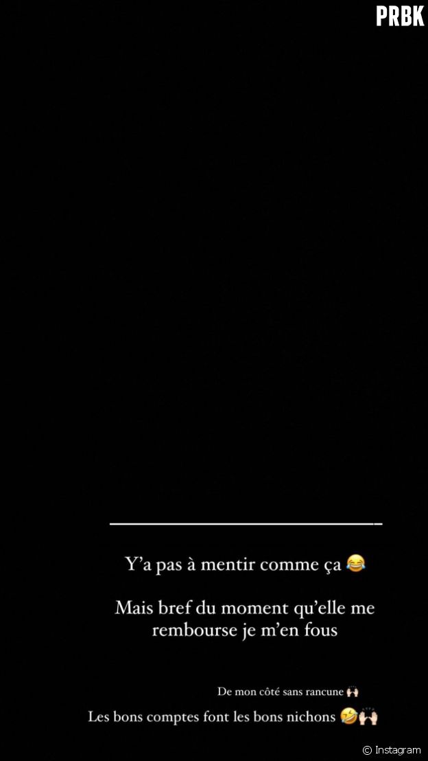 Illan répond à Isabeau sur Instagram
