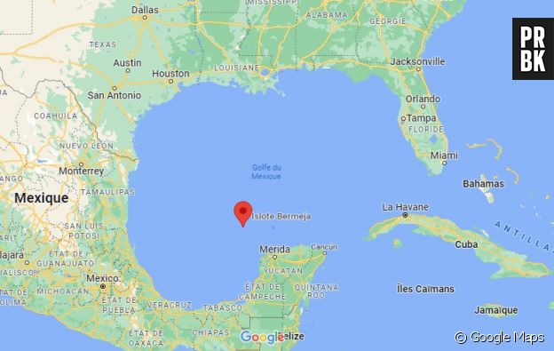 L'île de Bermeja selon Google Maps, l'île volatilisée des cartes à moins qu'elle n'ait jamais existé ?