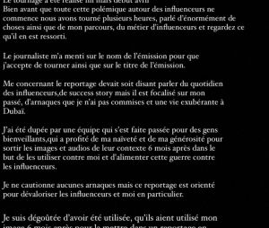 Milla Jasmine assure qu'elle a été manipulée.