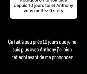 Romane annonce sa rupture avec Anthony Matéo.