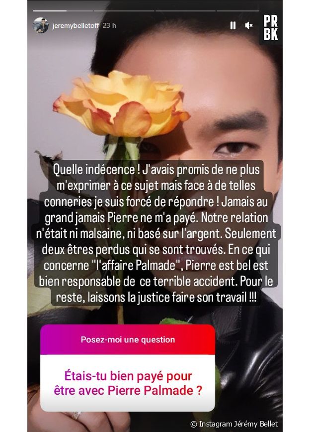 Celui qui se présente comme l'ex-amant de Pierre Palmade affirme ne pas avoir été payé par le comédien