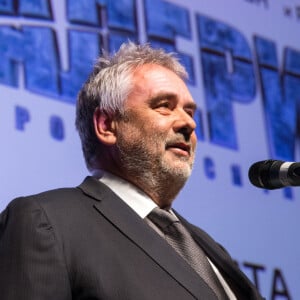 Luc Besson lors de la première de "Valerian et la Cité des Mille Planètes" à Moscou, le 27 juillet 2017. 