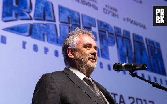 Luc Besson lors de la première de "Valerian et la Cité des Mille Planètes" à Moscou, le 27 juillet 2017. 