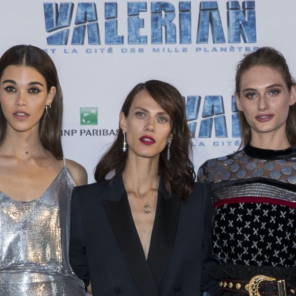 Sasha Luss (habillée en Dior), Pauline Hoarau, Aymeline Valade et guest - Avant-première du film "Valérian et la Cité des mille planètes" de L. Besson à la Cité du Cinéma à Saint-Denis, le 25 juillet 2017. © Olivier Borde/Bestimage  Valerian and the City of a Thousand Planets movie premiere held at the Cite du Cinema in Saint-Denis near Paris, France, on July 25th 2017. 