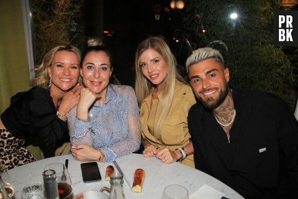 Exclusif - Marie Bourquard, Magali Berdah, Jessica Thivenin, Thibault Garcia - Dîner au restaurant cacher "Le Shkoun" à Paris le 24 juin 2022. © Philippe Baldini/Bestimage  (No Web - pour suisse et Belgique) 