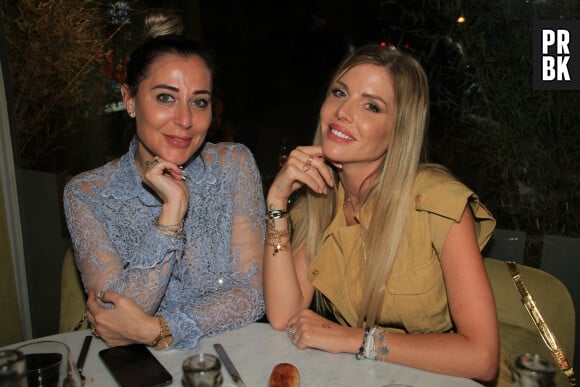 Exclusif - Magali Berdah, Jessica Thivenin - Dîner au restaurant cacher "Le Shkoun" à Paris le 24 juin 2022. © Philippe Baldini/Bestimage  (No Web - pour suisse et Belgique) 