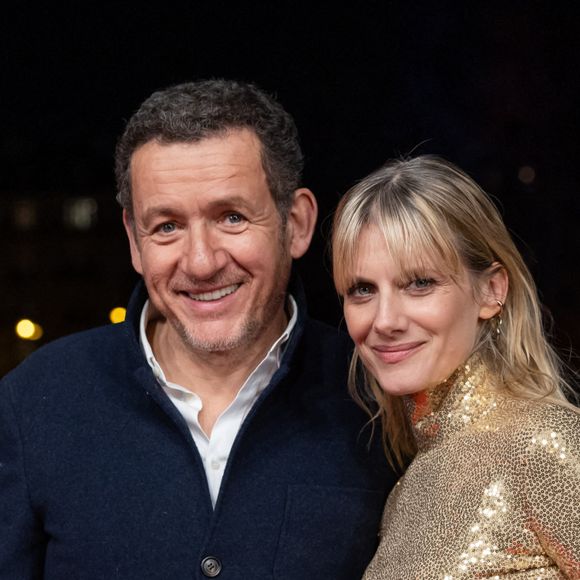 Dany Boon et Mélanie Laurent à la première de Murder Mystery II Passerelle Debilly à Paris le 16 mars 2023. © Olivier Borde / Bestimage