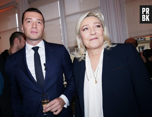 Marine Le Pen - Voeux à la presse de Jordan Bardella aux Salons Hoche à Paris. Le 10 janvier 2023 © Jonathan Rebboah / Panoramic / Bestimage