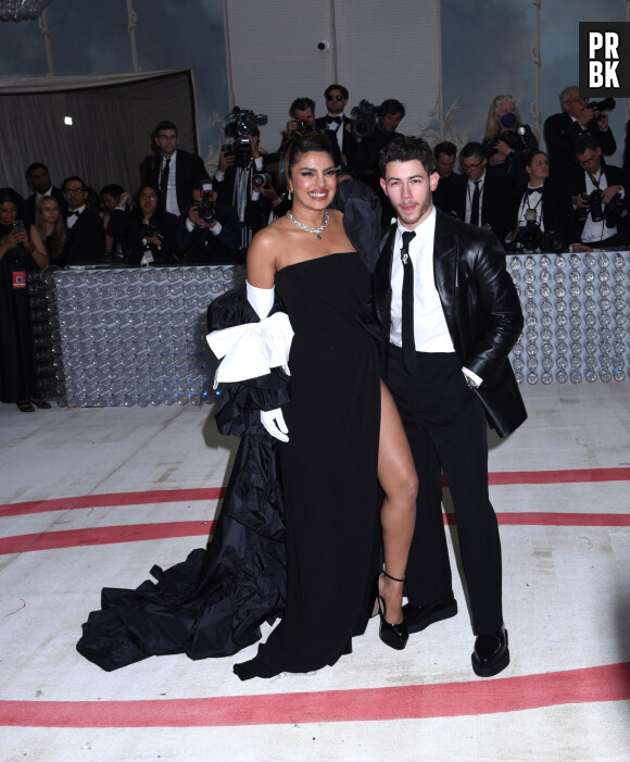 Priyanka Chopra et Nick Jonas - Les célébrités arrivent à la soirée du "MET Gala 2023" à New York, le 1er mai 2023. © Photo Image Press via Zuma Press/Bestimage