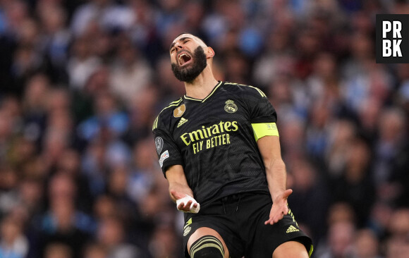 Karim Benzema - Manchester City s'impose face au Real Madrid (4 - 0) en demi-finales retour de la Ligue des champions, le 17 mai 2023. © Imago / Panoramic / Bestimage