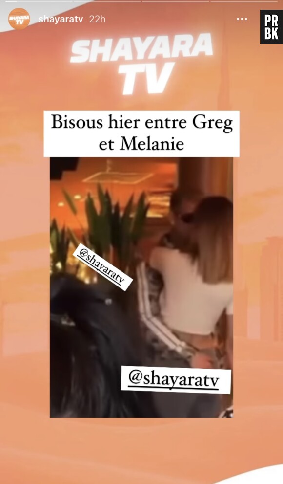 Mélanie Orl et Bebew s'embrassent et se font griller.