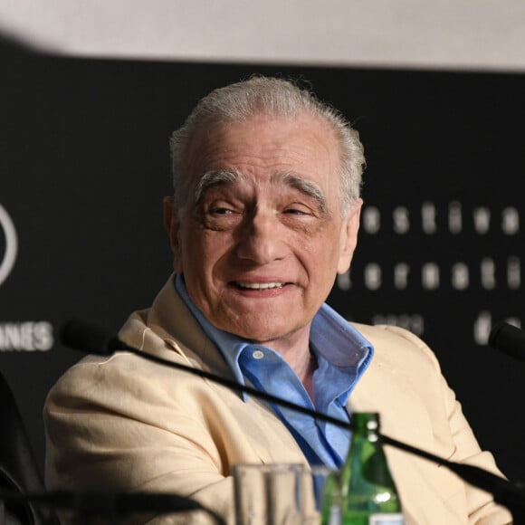 Lily Gladstone, Martin Scorsese à la conférence de presse du film Killers Of The Flower Moon" lors du 76ème Festival International du Film de Cannes le 21 mai 2023. © Pool / Bestimage 