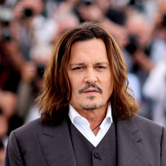 Johnny Depp au photocall de "Jeanne du Barry" lors du 76ème Festival International du Film de Cannes, le 17 mai 2023. © Dominique Jacovides/Cyril Moreau/Bestimage 