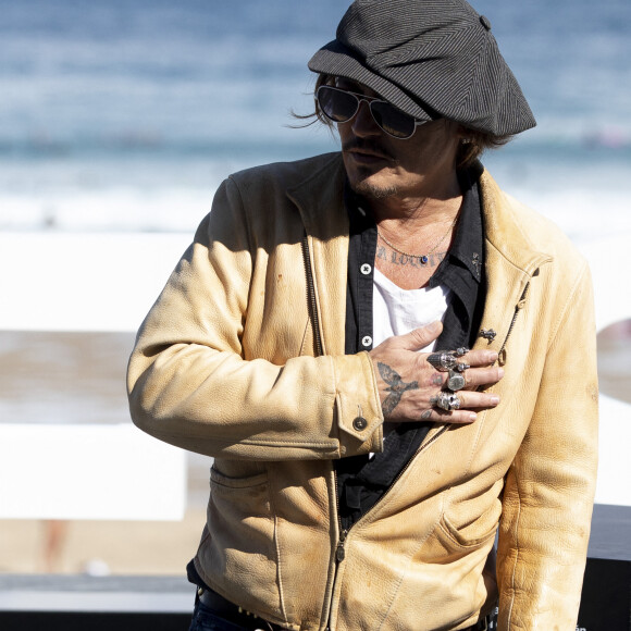 Johnny Depp présente le documentaire 'Crock of Gold A few rounds with Shane Macgowan' au festival international du film de Saint-Sébastien (Donostia) le 20 septembre 2020. 