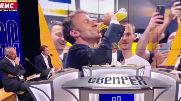 Macron boit une bière cul sec : un chroniqueur des Grandes Gueules l'accable
