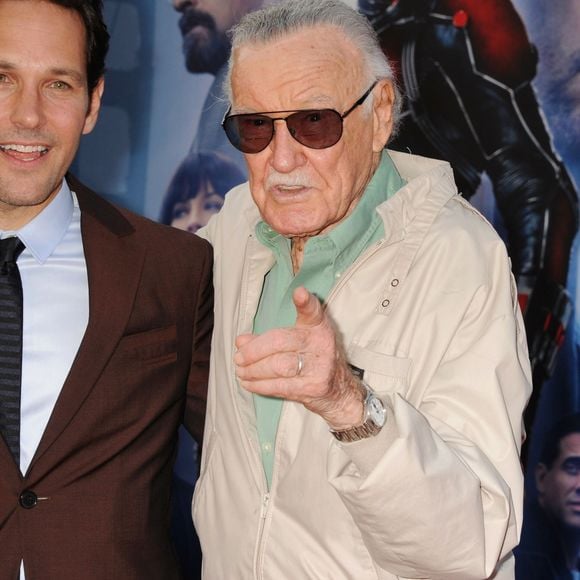 Paul Rudd et Stan Lee - Première du film "Ant-Man" à Hollywood. Le 29 juin 2015  