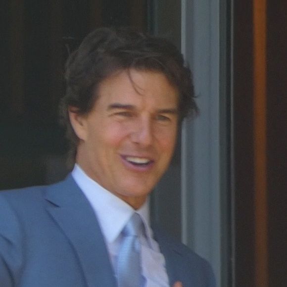 Tom Cruise dans les tribunes de la finale du tournoi de Wimbledon, le 10 juillet 2022. 