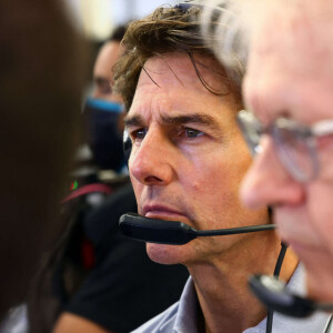 Tom Cruise au Grand Prix de Formule 1 (F1) de Silverstone, le 3 juillet 2022. 