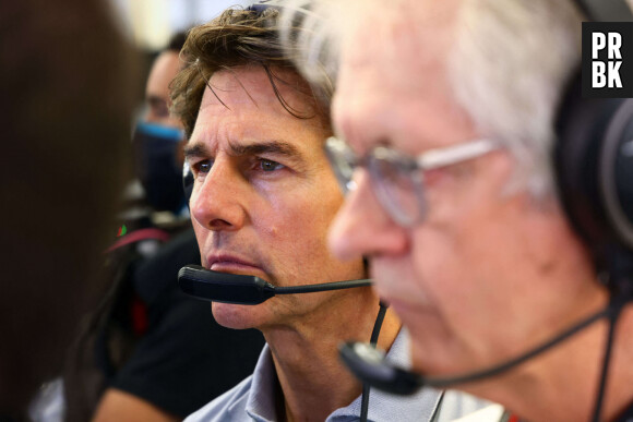 Tom Cruise au Grand Prix de Formule 1 (F1) de Silverstone, le 3 juillet 2022. 