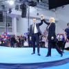 Marine Le Pen et Jordan Bardella - Première fête de la Nation du RN au Havre le 1er Mai 2023.


