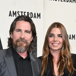 Christian Bale et sa femme Sibi Blazic - Première du film "Amsterdam" à New York le 18 septembre 2022. 