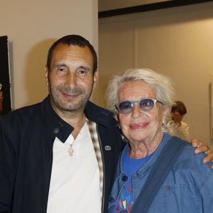 Semi-Exclusif - Zinedine Soualem, Veronique de Villele - Vernissage de l'exposition "Les couleurs de la mémoire" de C.Faindt à la Mairie du 8ème à Paris. Le 7 juin 2023 © Marc Ausset-Lacroix / Bestimage