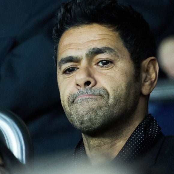 Jamel Debbouze - People dans les tribunes du match de Ligue 1 Uber Eats "PSG contre Angers" (2-0) au Parc des Princes à Paris le 11 janvier 2023. © Cyril Moreau/Bestimage 
