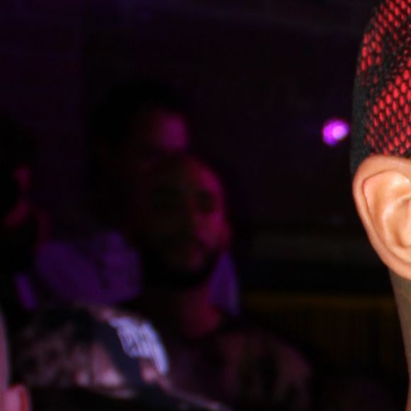 Exclusif - Le rappeur Booba en concert pour la promotion de son D.U.C Whisky au Hobo club à Paris, France, le 22 octobre 2017. © Phiilippe Baldini/Bestimage