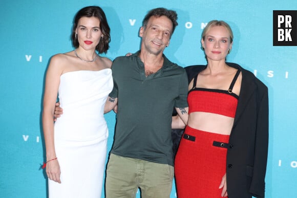 Marta Nieto, Mathieu Kassovitz and Diane Kruger attends Visions Premiere at Cinema Pathe Wepler in Paris, France on August 29, 2023. Photo by Jerome Dominé/ABACAPRESS.COM 