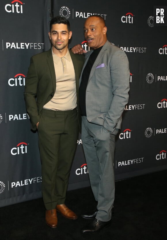 Wilmer Valderrama and Rocky Carroll au photocall "A Tribute to NCIS Universe" lors du PaleyFest LA 2022 à Los Angeles, le 10 avril 2022.


