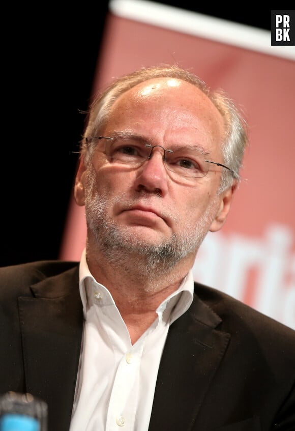 Laurent Joffrin - Grande réunion publique à l'initiative du magazine Marianne à la Maison de la Mutualité sur le théme "Peut-on encore débattre en France ?" à Paris le 20 Octobre 2015. © Dominique Jacovides / Bestimage