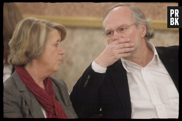 ARLETTE CHABOT ET LAURENT JOFFRIN - CEREMONIE DE REMISE DES PRIX DU TROMBINOSCOPE 2009 DANS LES SALONS DE L' HOTEL DE LASSAY A L' ASSEMBLEE NATIONALE