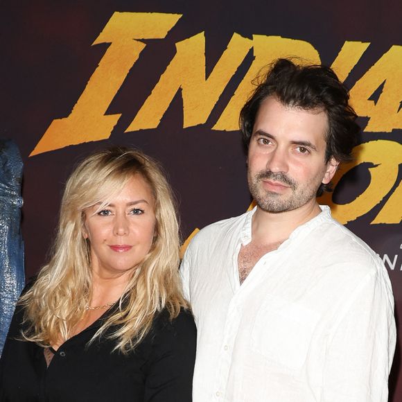 Énora Malagré et son compagnon Hugo Vitrani - Première du film "Indiana Jones et le Cadran de la destinée" au cinéma Le Grand Rex à Paris le 26 juin 2023. © Coadic Guirec/Bestimage