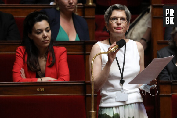 Sandrine Rousseau, députée EELV de Paris - Séance de questions au gouvernement à l'Assemblée nationale, à Paris, France, le 12 juiillet 2022. © Stéphane Lemouton/Bestimage