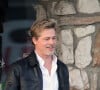 Brad Pitt et George Clooney poursuivent le tournage du film "Wolves" (Apple tv) à Los Angeles, le 24 avril 2023.