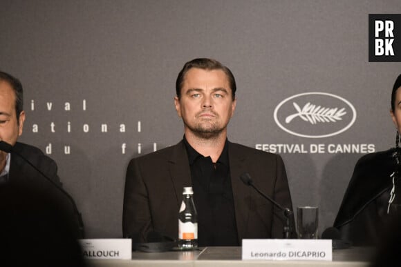 Leonardo Dicaprio à la conférence de presse du film Killers Of The Flower Moon" lors du 76ème Festival International du Film de Cannes le 21 mai 2023. © Pool / Bestimage