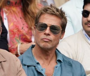 16 July 2023. Brad Pitt à Wimbledon