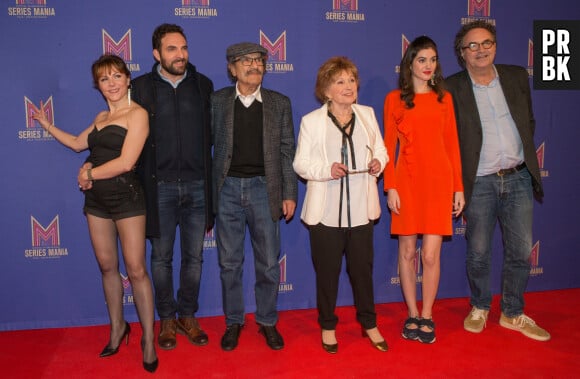 Anne-Elisabeth Blateau, David Mora, Gérard Hernandez, Marion Game, guest, Grégoire Bonnet lors du photocall de la cérémonie de clôture du festival Series Mania 2019 à Lille le 30 mars 2019 © Stéphane Vansteenkiste / Bestimage  Photocall of Series Mania festival in Lille , north France on march 30th 2019 