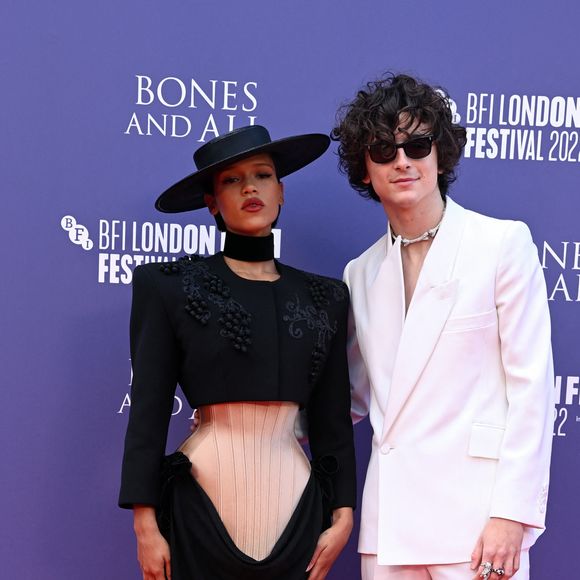 Timothee Chalamet,Taylor Russell - Photocall du film "Bones and All" lors du festival du film de Londres (BFI), le 8 octobre 2022.  BFI London Film Festival’s Special Presentation of BONES AND ALL held at BFI Southbank, London. October 8th, 2022. 