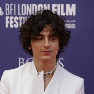 Timothee Chalamet - Photocall du film "Bones et All" lors du festival du film de Londres (BFI), le 8 octobre 2022.  Celebrioties pictured attending the BFI London Film Festival’s Special Presentation of Bones et All held at the Southbank Centre, Royal Festival Hall. October 8th, 2022. 