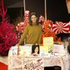 Adeline Blondieau dédicace ses livres dont le dernier "Le yoga des enfants" au marché de Noël de la Défense le 14 Décembre 2019 © Christophe Aubert via Bestimage  