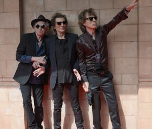 Ronnie Wood, Keith Richards et Mick Jagger à Londres.