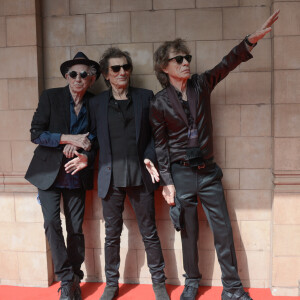 Ronnie Wood, Keith Richards et Mick Jagger à Londres.