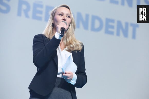 Marion Maréchal lors de la fête du premier anniversaire du parti "Reconquête" au palais des Sports à Paris le 4 décembre 2022. © Jonathan Rebboah / Panoramic / Bestimage