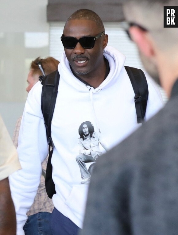Exclusif - Idris Elba et sa femme Sabrina vont prendre un avion pour se rendre à Indio pour assister au Festival de musique et d'arts de la vallée de Coachella 2023 le 14 avril 2023. 