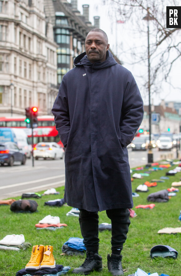 Idris Elba le 8 janvier 2024 dénonce les violences par arme blanche à Londres


