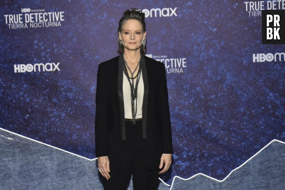 Mexico City, MEXICO - The blue carpet for the TV series premiere by HBO "True Detective: Night Country" at Cineteca Nacional in Mexico City, Mexico. Pictured: Jodie Foster 